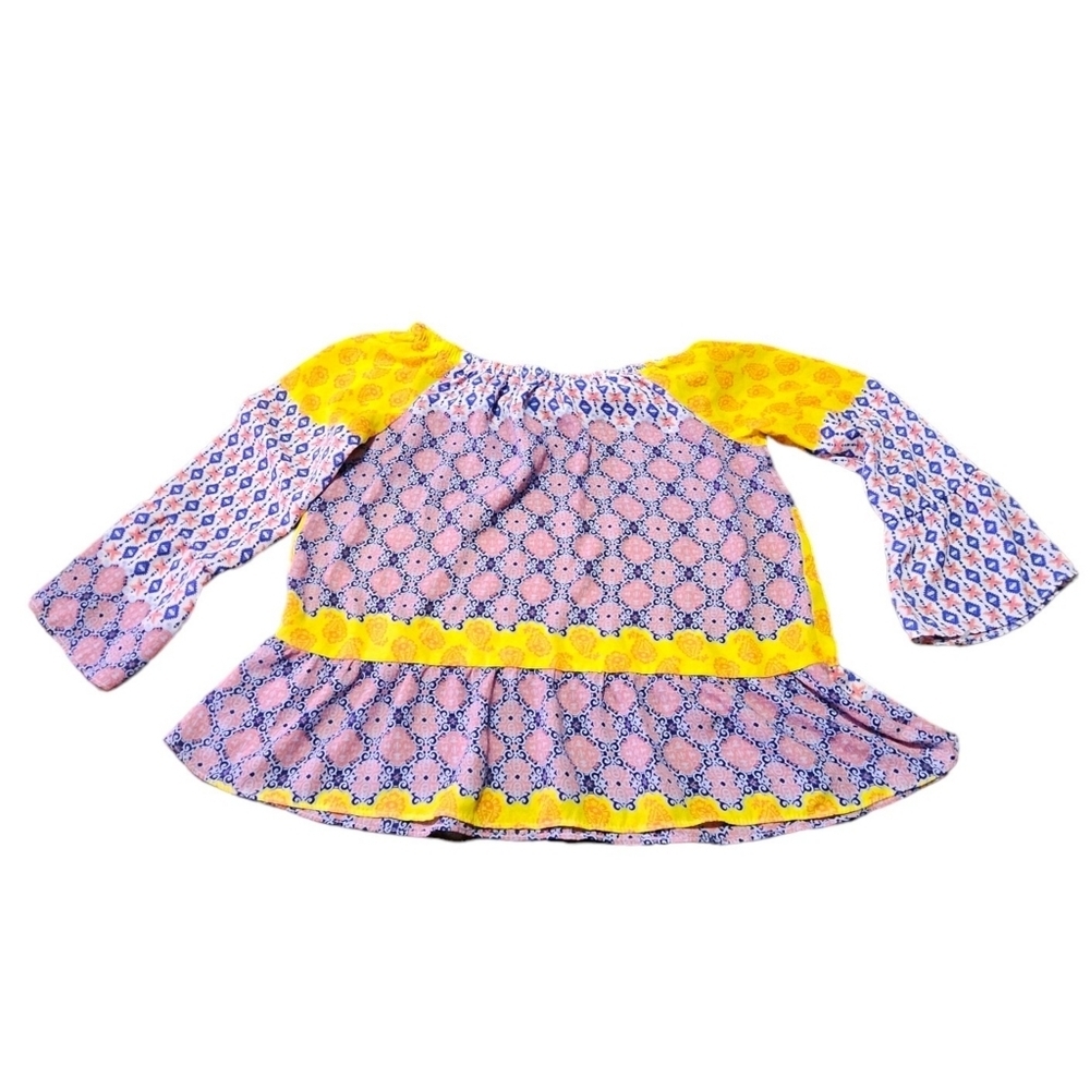 Moa Moa Kids Mixed Media blouse Size L